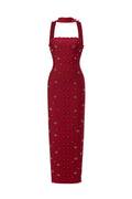 Rhinestone Pearl Sleeveless Bodycon