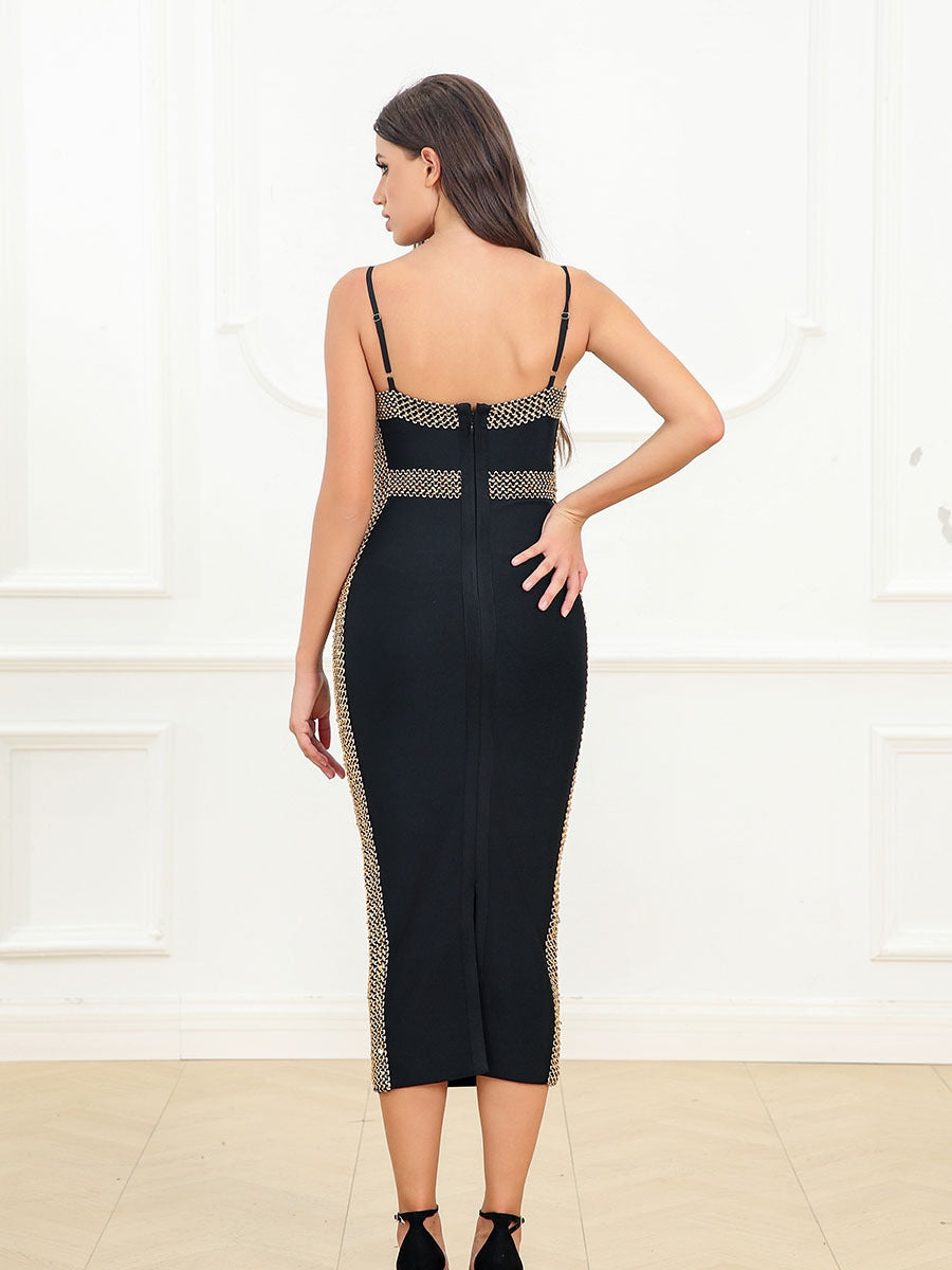 Polka Dot Mesh Bandage Combination