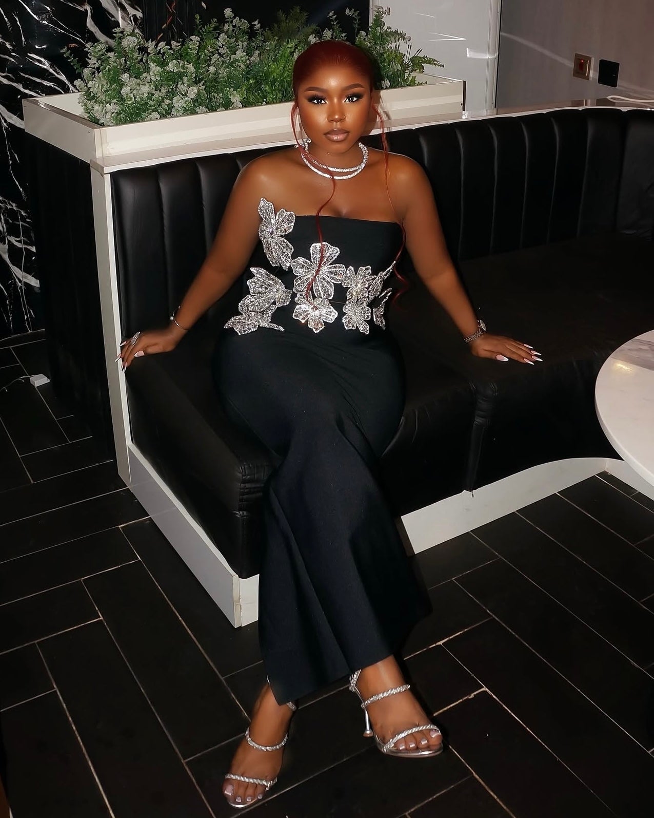 2 Piece Sets Bandage Gown Birthday Outfit Sleeveless Crop Top Long Skirt Suit - Bandage city