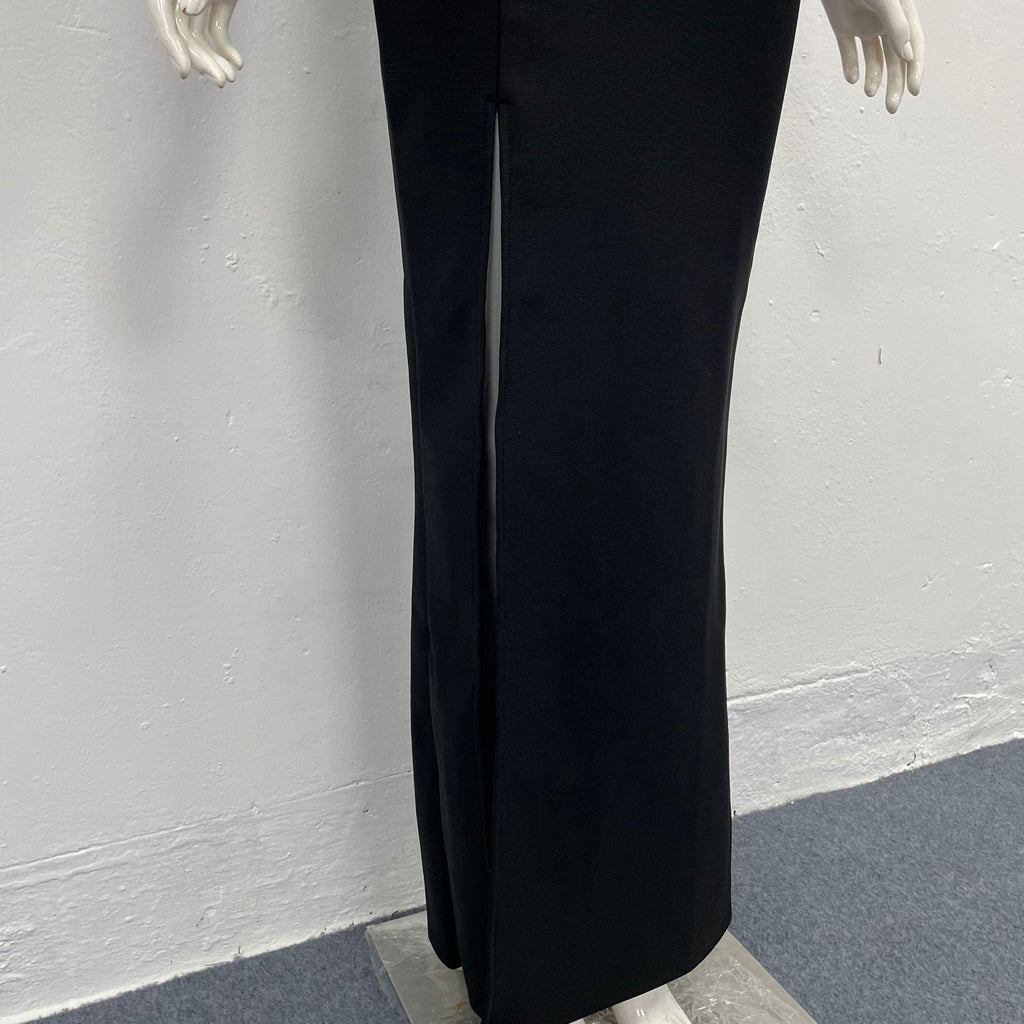 Sexy Off Shoulder Pearl Maxi Long Bandage Bodycon Dress Elegant