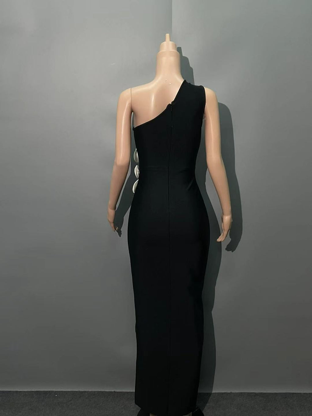 Shoulder Slit Flower Dress Party Wrap Dress Sleeveless Prom Gown Fashion Party Gown