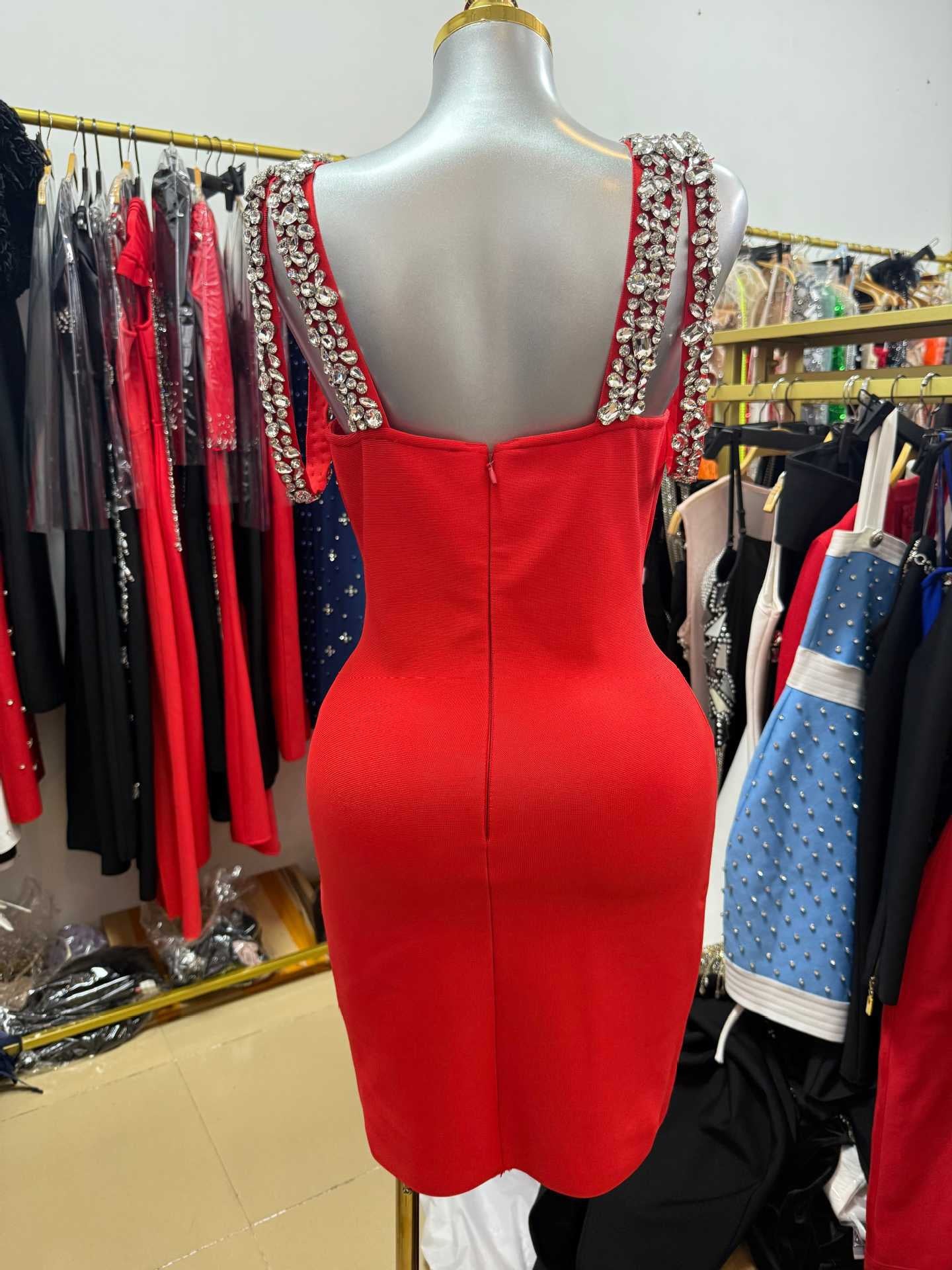 Sexy Sleeveless Luxury Mini Bandage Dress