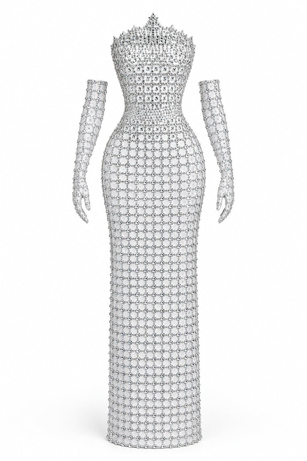 Rhinestone Swirl Heavy-Weight gown