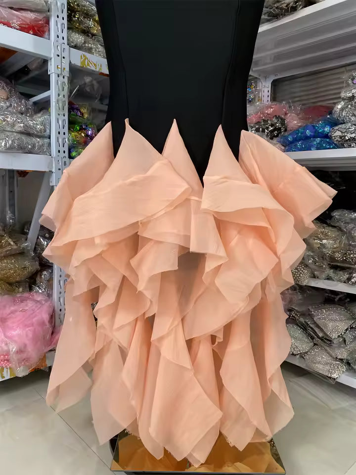 Island Glow Backless Bandage Dress