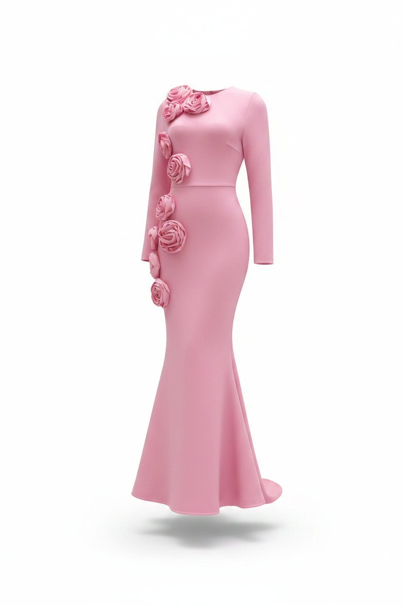 The Definition Long Sleeve Bandage Gown