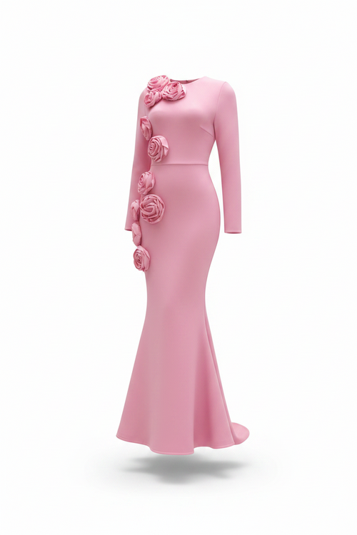 The Definition Long Sleeve Bandage Gown