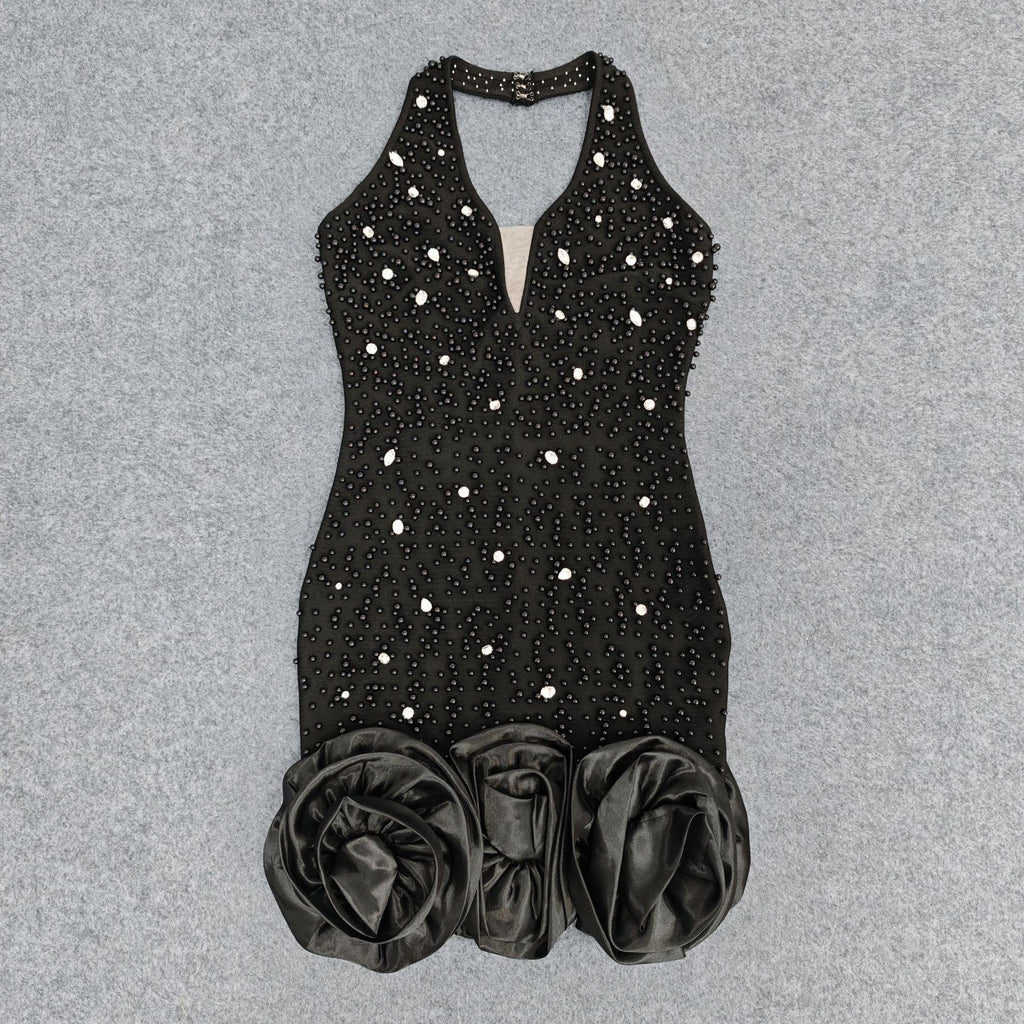Backless Glittery Bodycon Mini Dress High Fashion For Prom Party Nightclub Dress - Bandage city