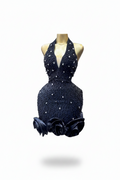 Backless Glittery Bodycon Mini Dress For Prom Party Nightclub Dress