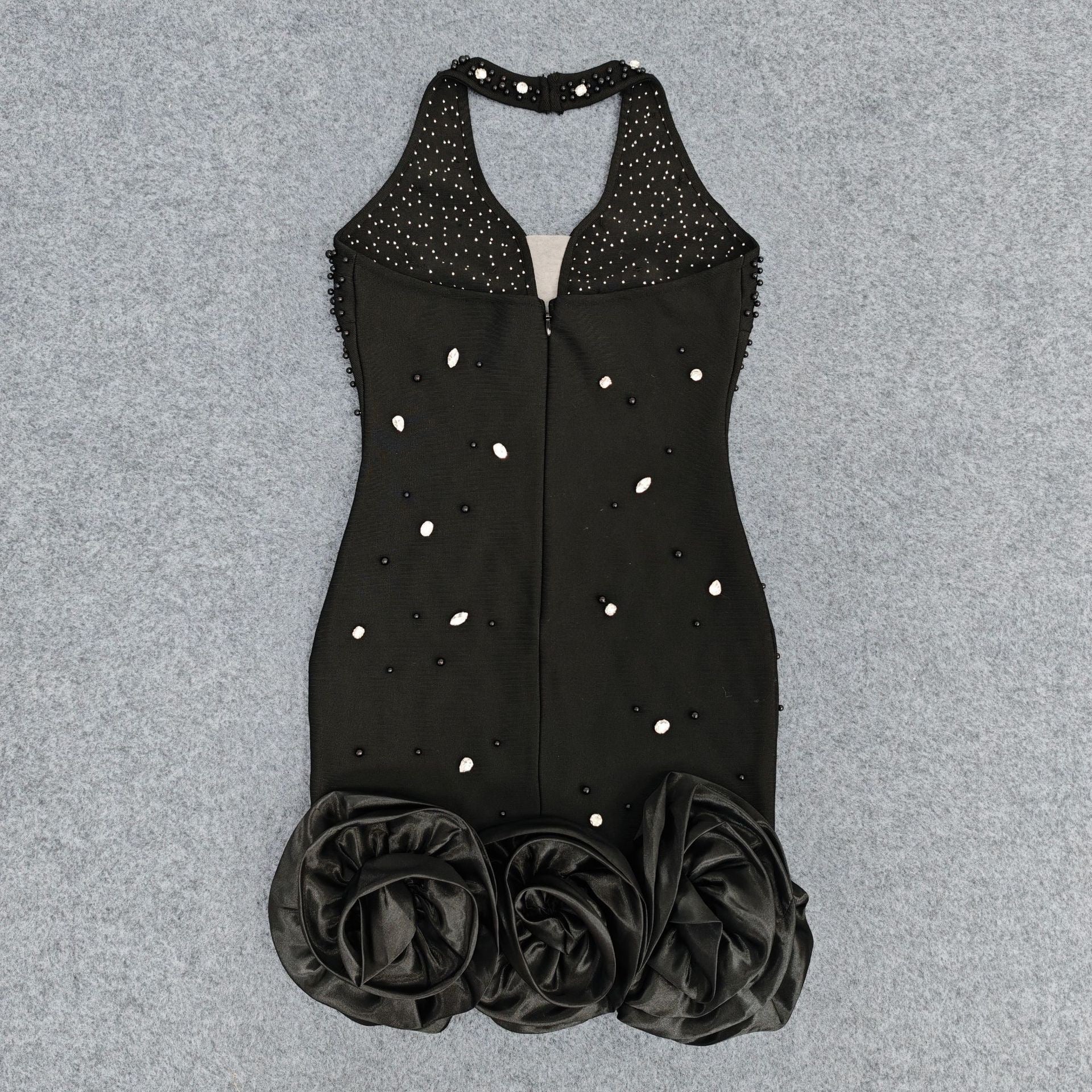 Backless Glittery Bodycon Mini Dress High Fashion For Prom Party Nightclub Dress - Bandage city