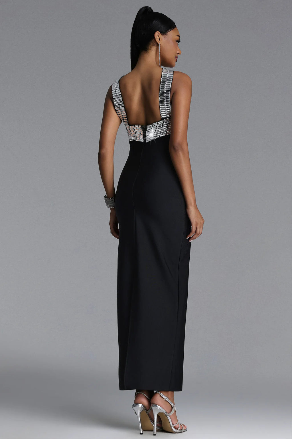 Backless Halter Bandage Vacation Dress