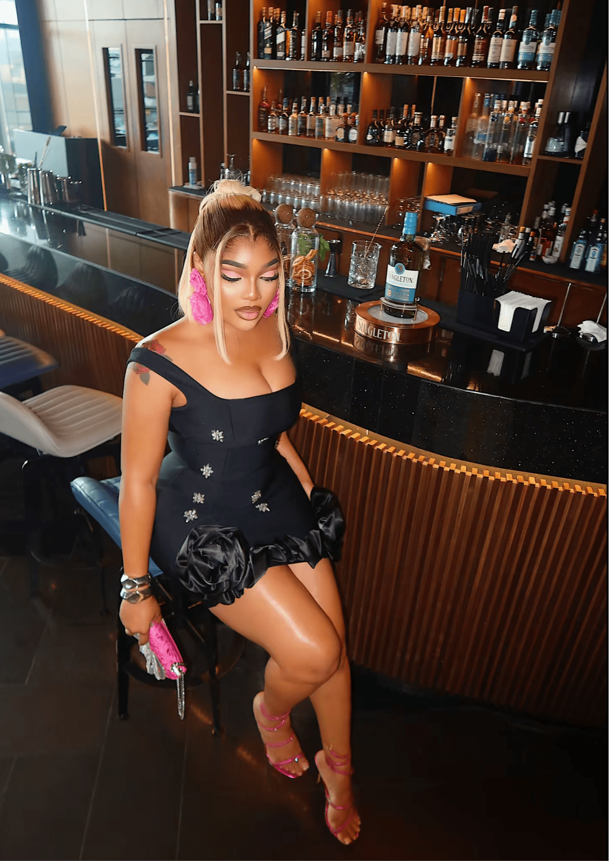 Diamond floral embellished sexy mini bandage dress, elegant club birthday party - Bandage city