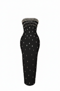Sexy Strapless Luxury Rhinestone Bandage Dress