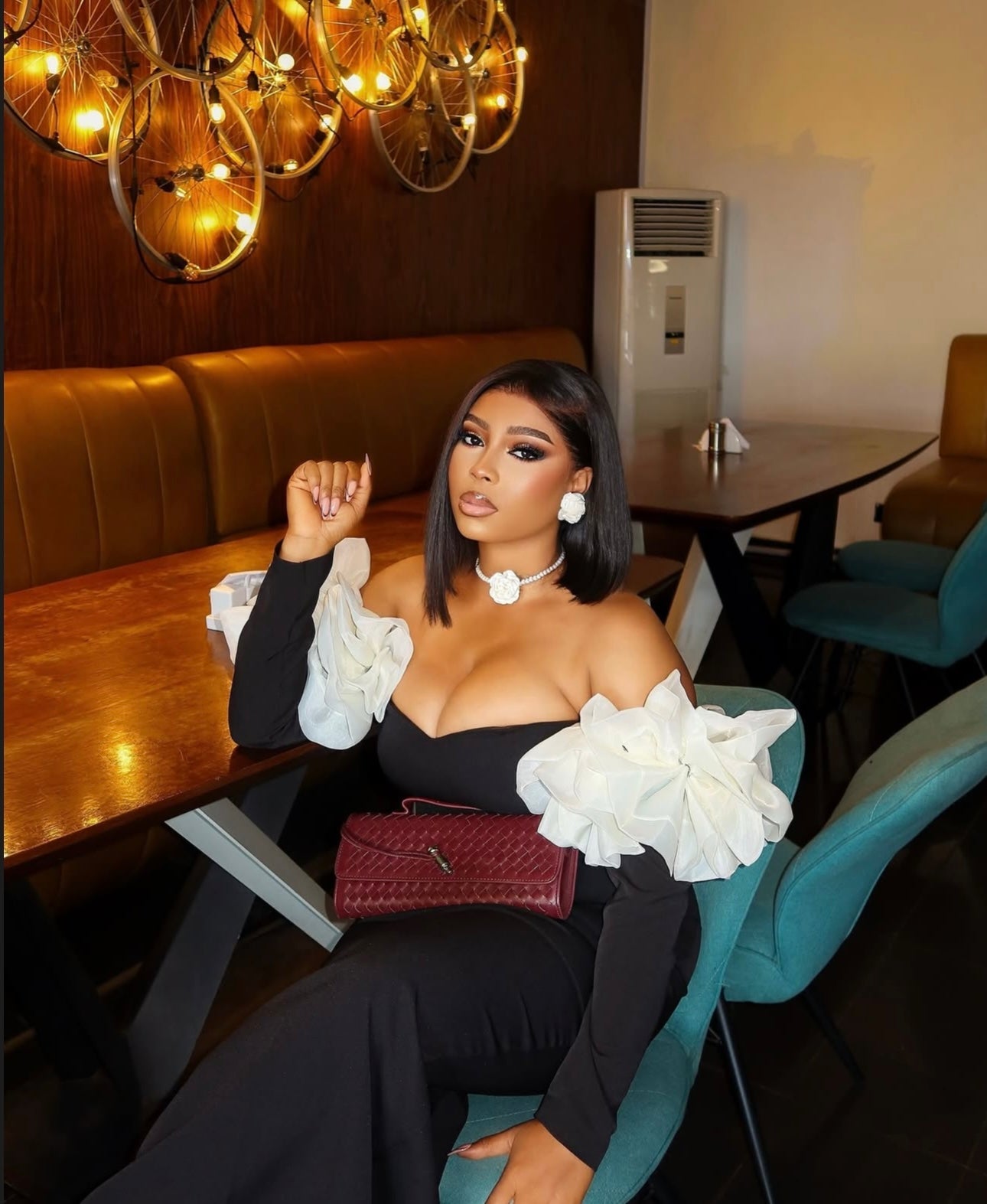 Off Shoulder Bandage Long Dress Elegant Bodycon Gown - Bandage city