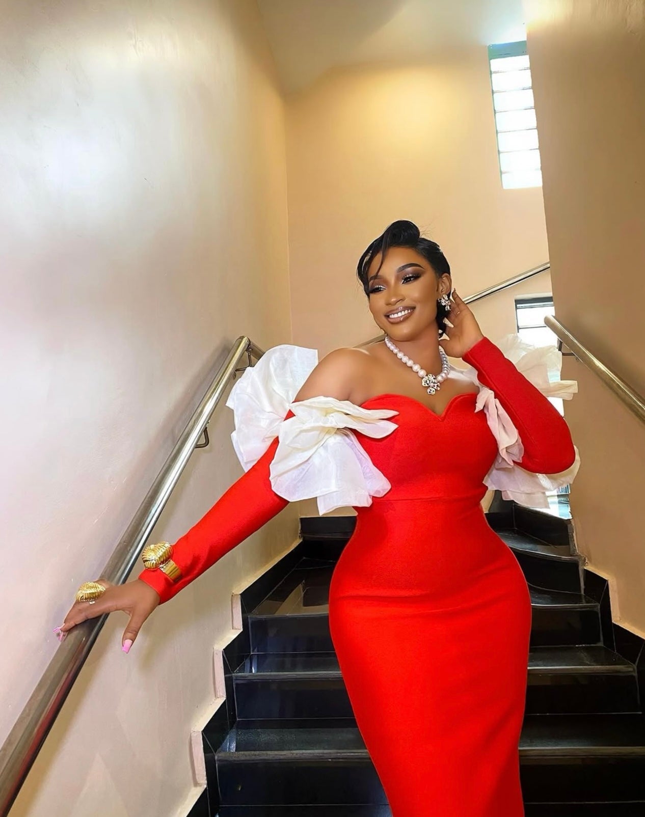 Off Shoulder Bandage Long Dress Elegant Bodycon Gown - Bandage city