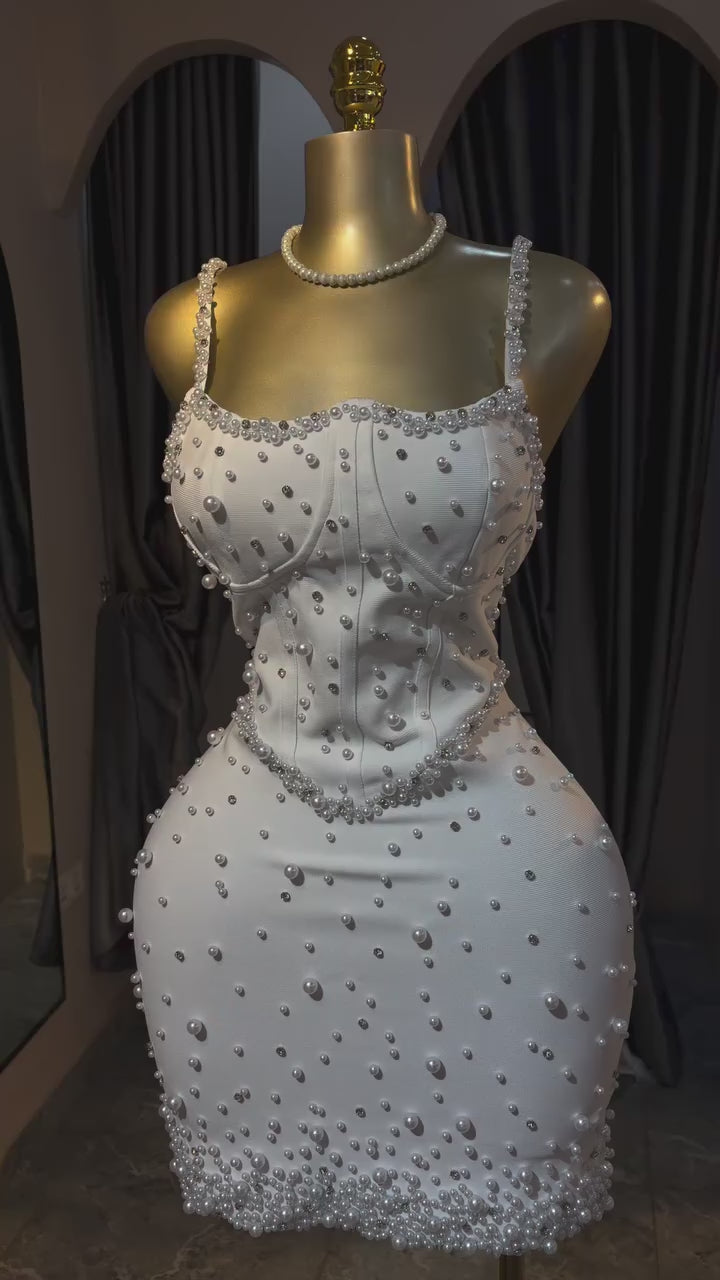 Luxe Ribbon-Texture Birthday Party Bandage Bodycon