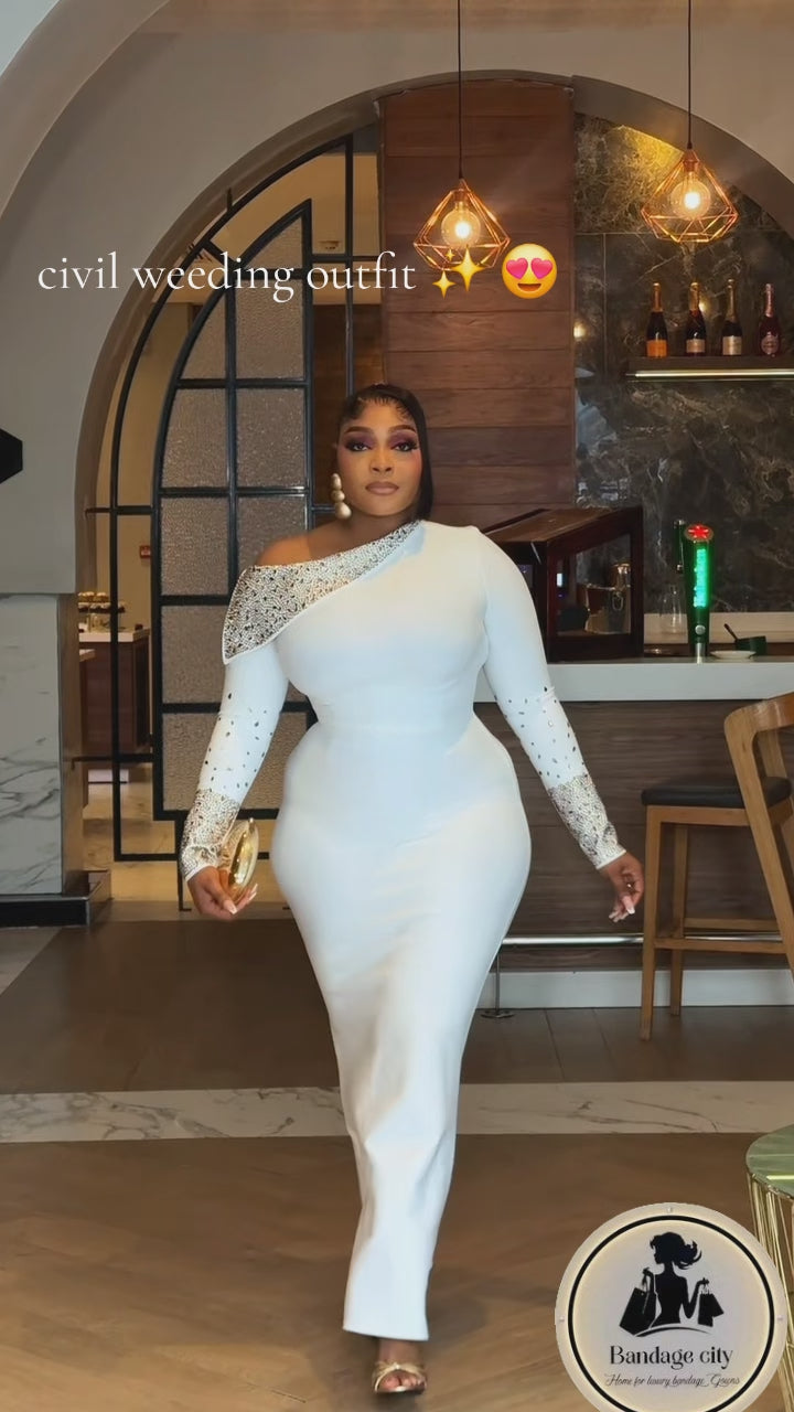 Tuxedo-Style Wrap Front Bandage Dress