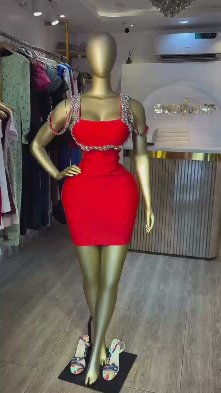 Sexy Sleeveless Luxury Mini Bandage Dress