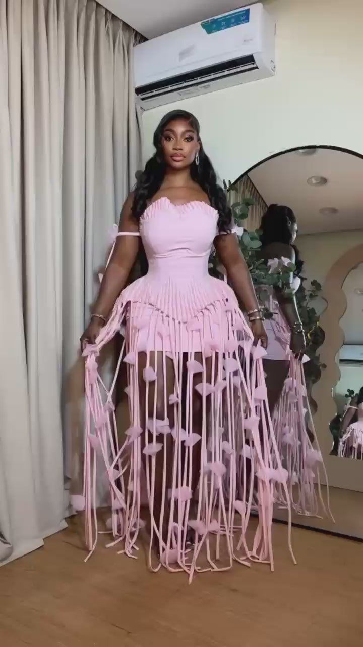 Pearls Bodycon Saudi Arabric Bespoke Cocktail Prom Party Gown