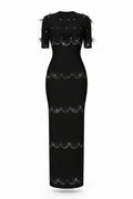 Diamond Dust Keyhole Bandage Gown