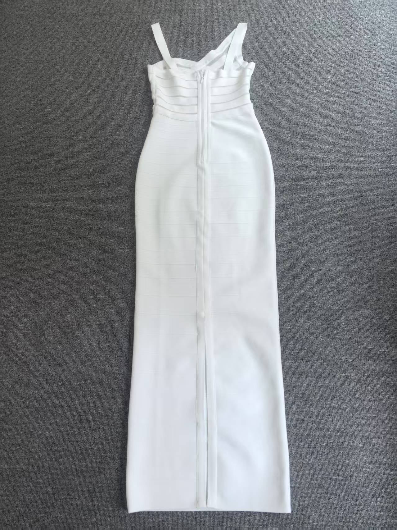 The Main Character White Halter Neck Bodycon