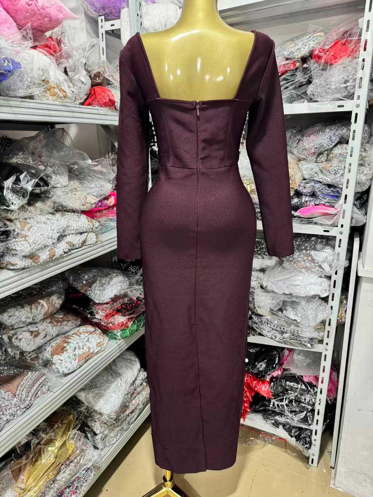 Solid Tone Heavy-Weight Bandage Dress