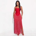 Vibrant Contrast-Stitch Bandage Bodycon