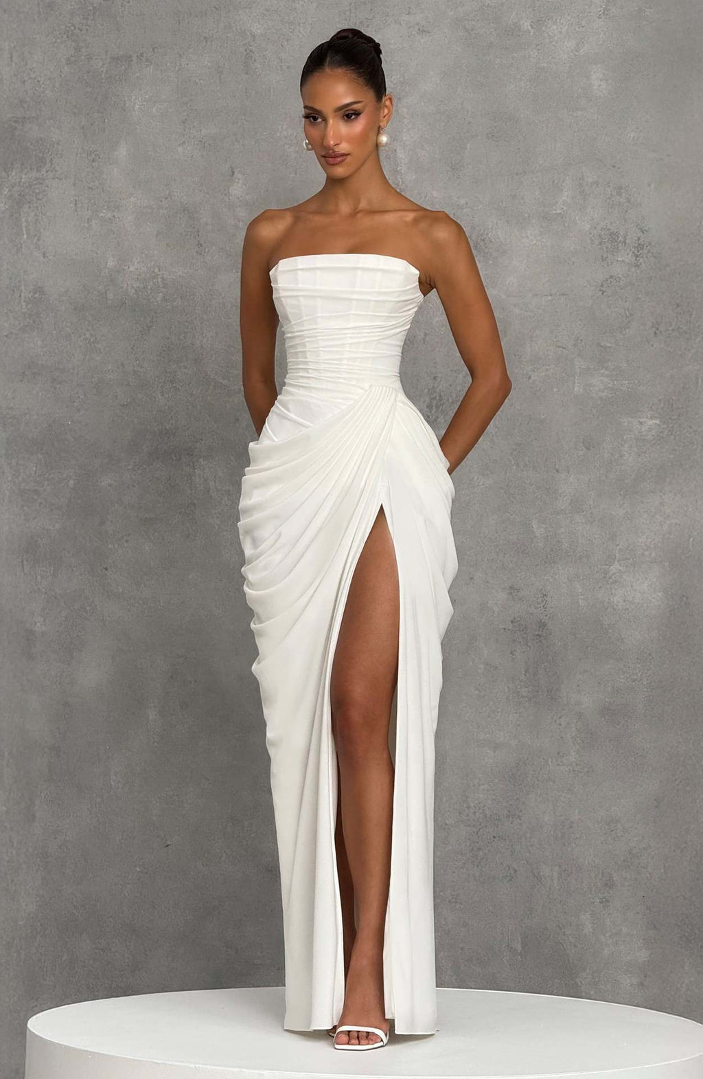 Imperial Evening Gown with Gloves