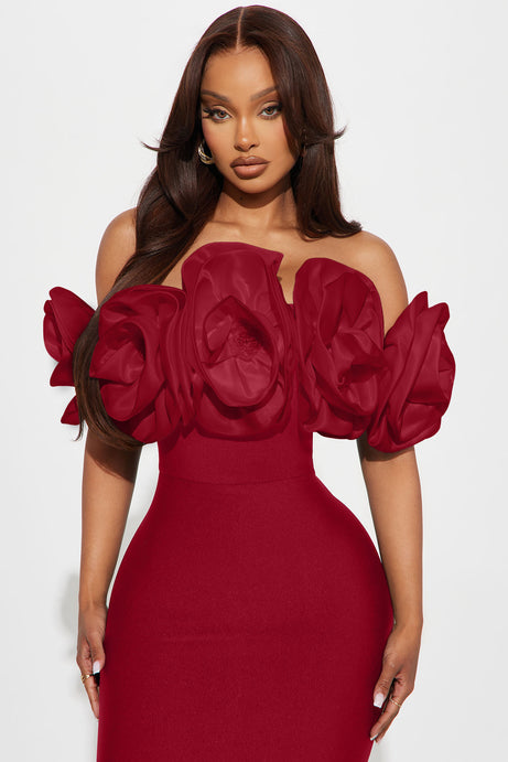 Off-The-Shoulder Bardot Bandage Dress