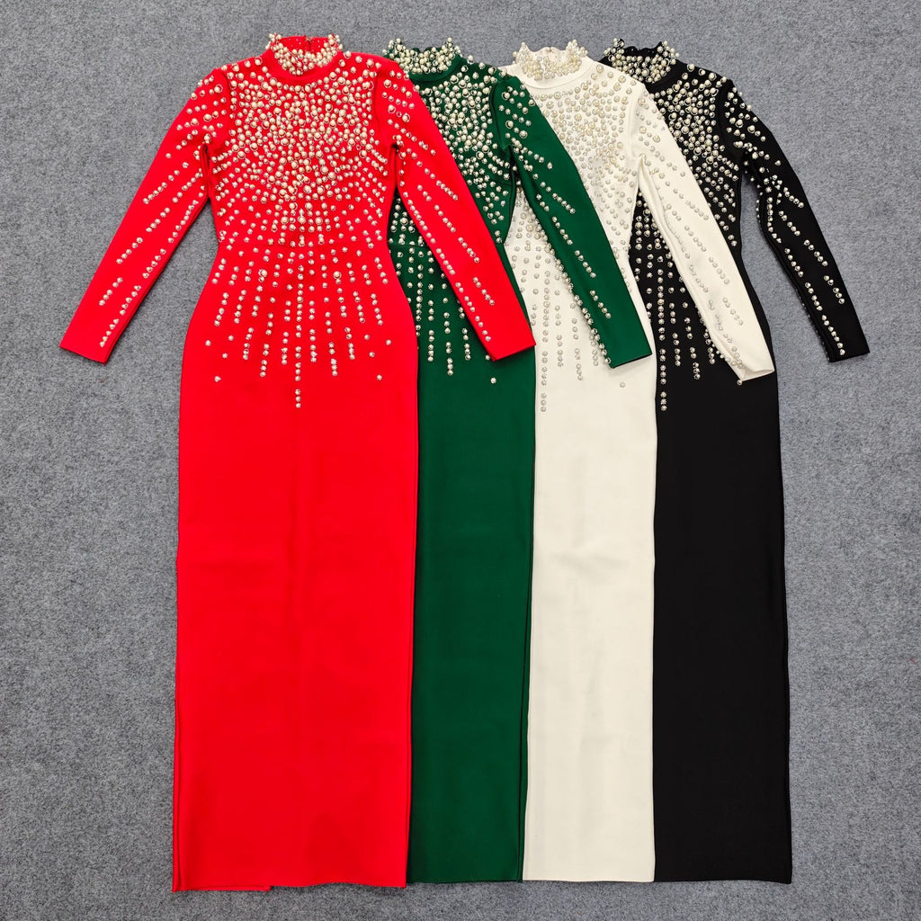 The Mrs. Crystal-Strap Bandage Gown