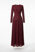 Dark Emerald Conservative Bandage Gown