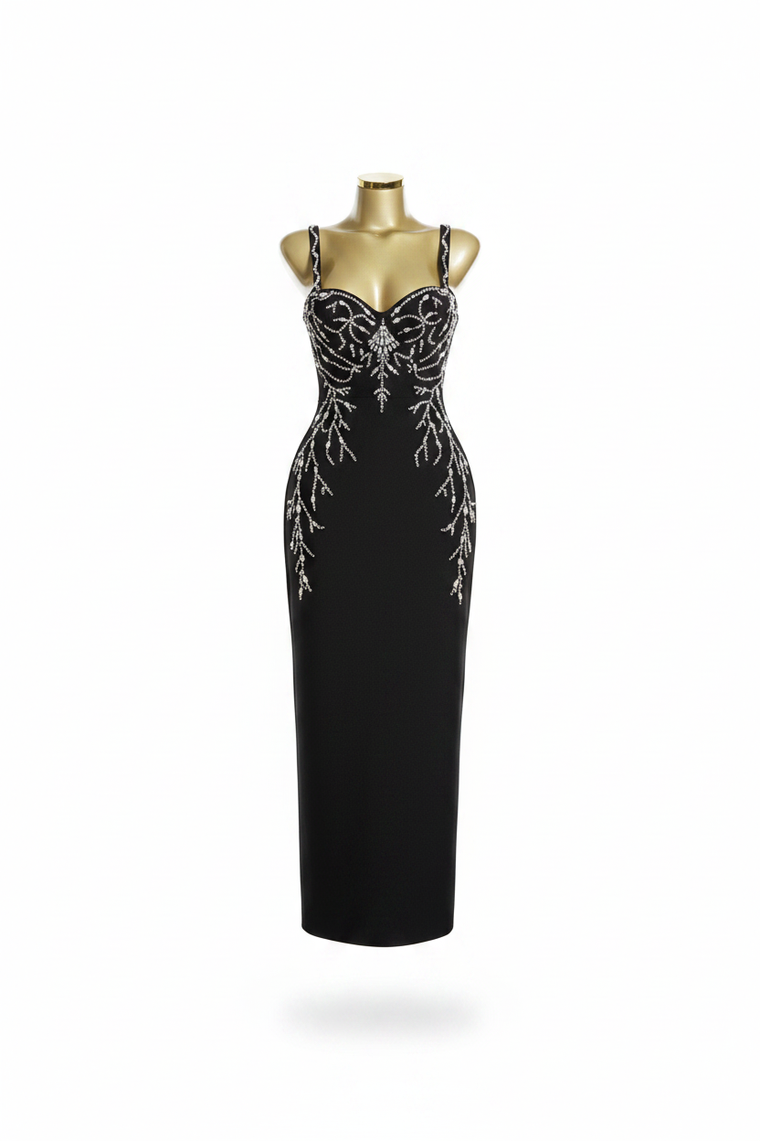 Luxurious Rhinestone Bandage Dress