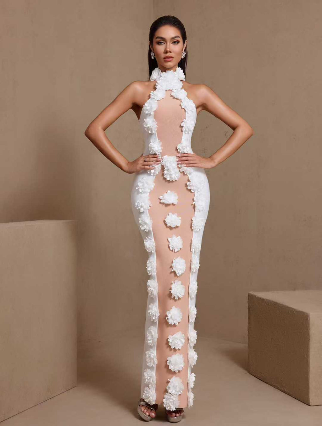 Pure White Honeymoon Bandage Dress