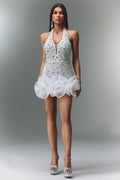 Backless Glittery Bodycon Mini Dress For Prom Party Nightclub Dress