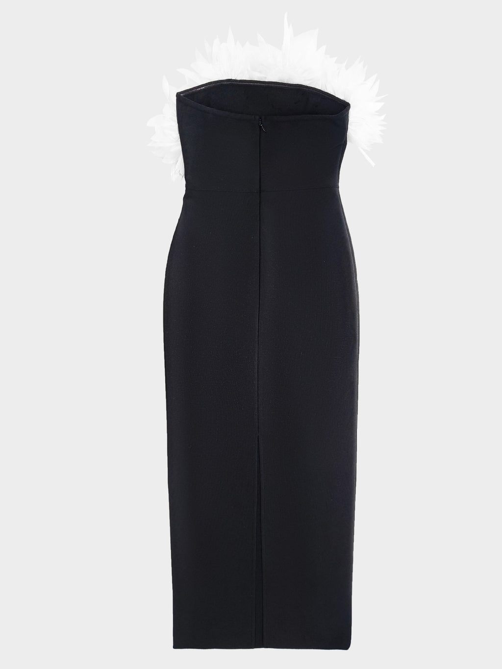 Strapless Feathers Bandage Dress