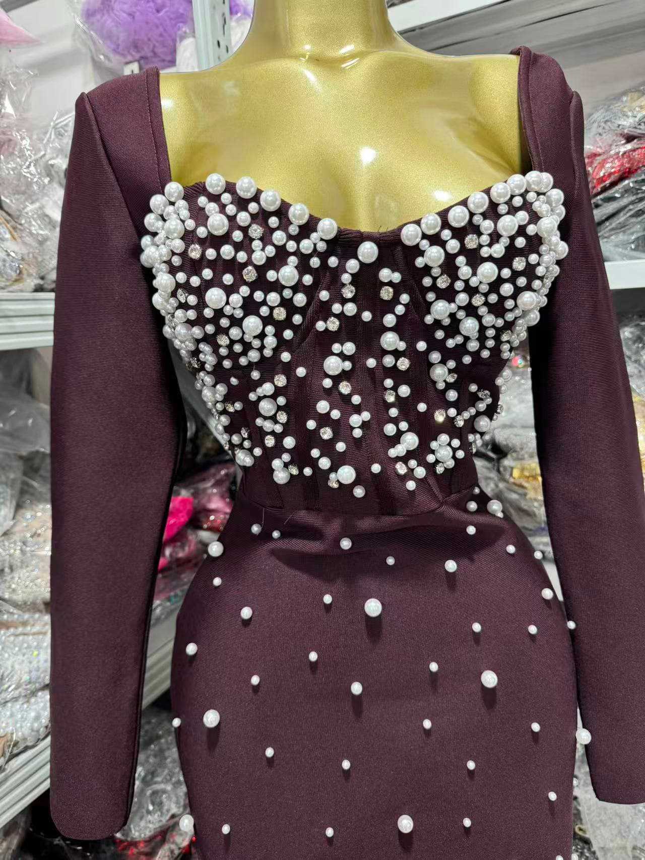 Solid Tone Heavy-Weight Bandage Dress