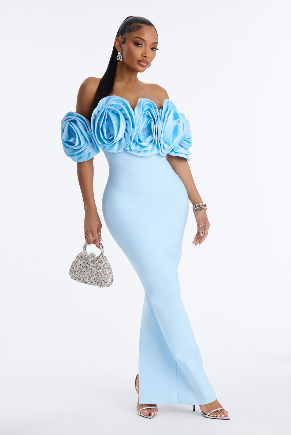 Off-The-Shoulder Bardot Bandage Dress