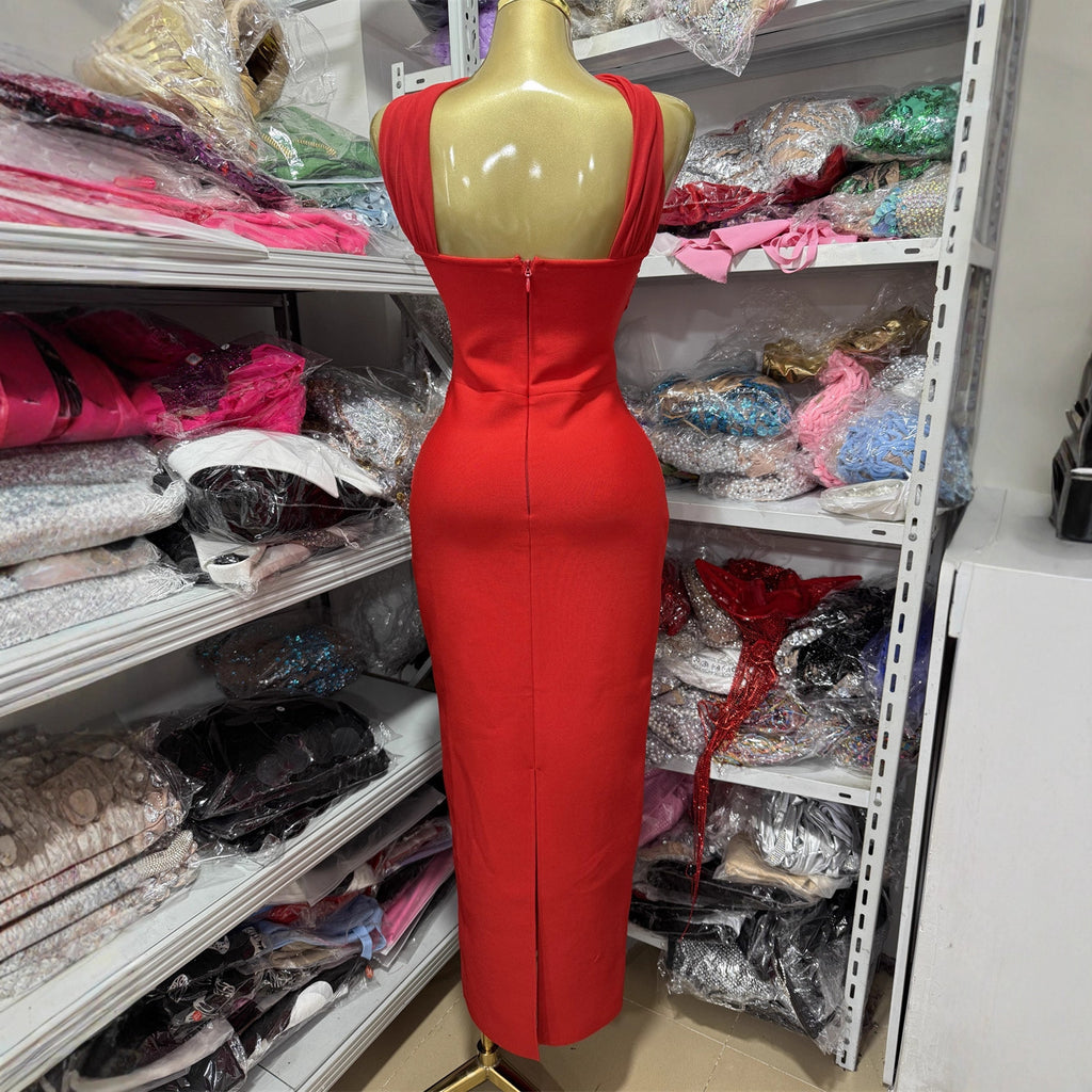 Halterneck Tight and Sexy Starfish Bandage Dress