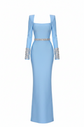 Luxury Crystal Evening Dress — Curve-Enhancing Bandage Gown