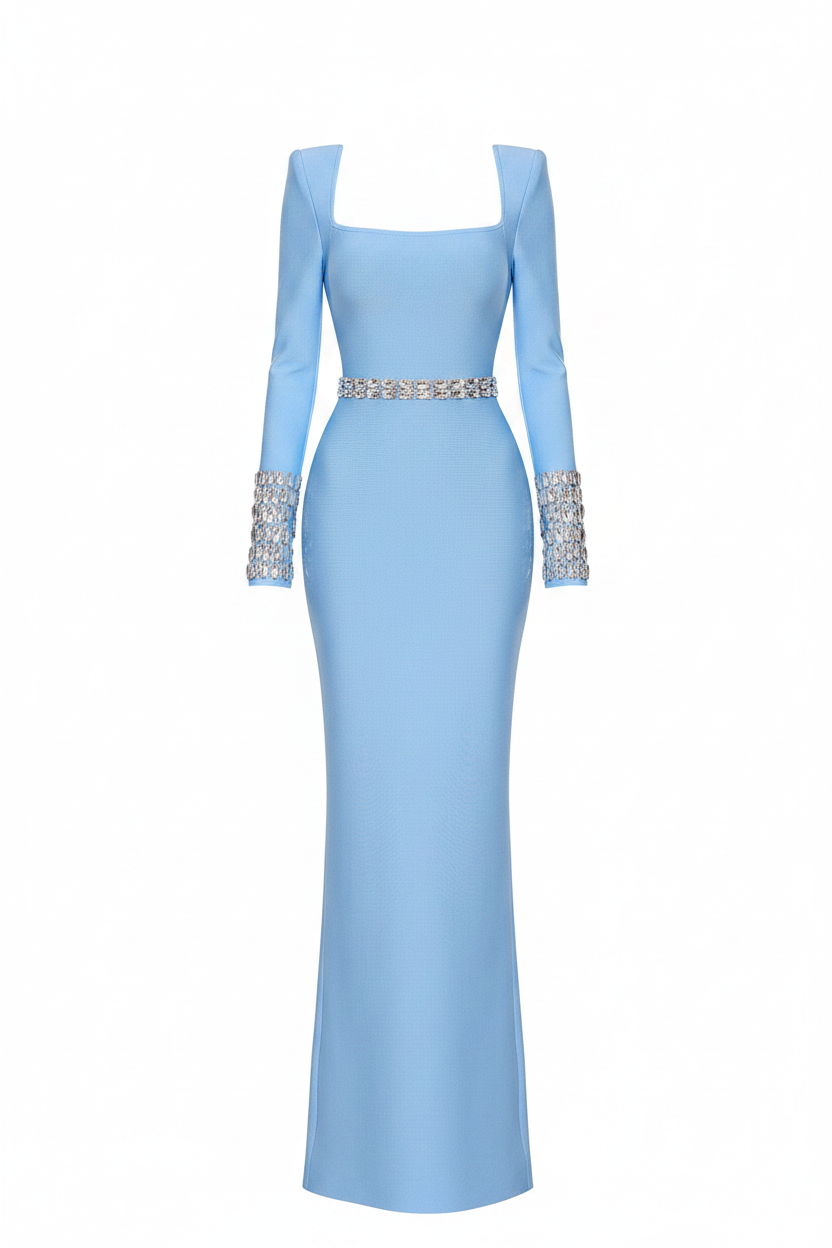 Luxury Crystal Evening Dress — Curve-Enhancing Bandage Gown