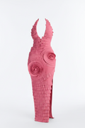 Soft Tulle-Contrast Bandage Dress