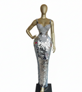 Diamond Lattice Pattern Luxury Dress
