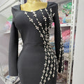 Deep square Neck Long sleeve Modern Muse