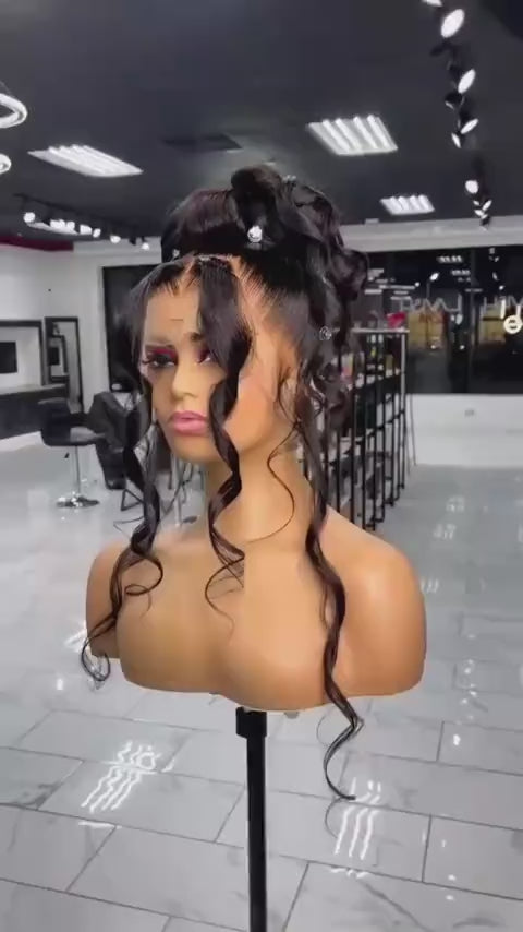 360 silky straight hair Full Lace wig