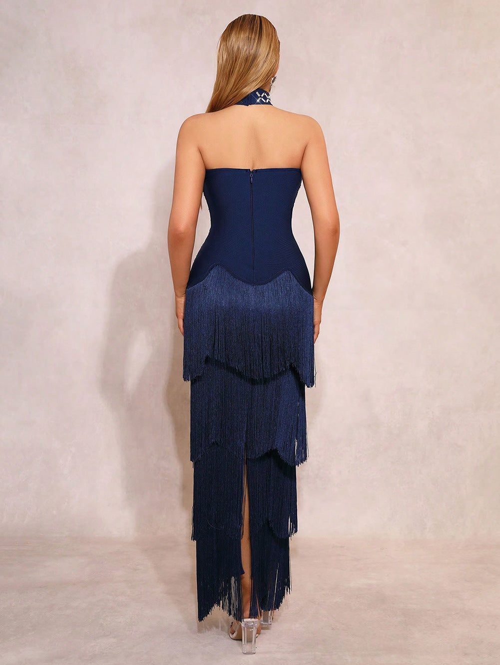 The Oracle Amethyst Crystal Bandage Dress