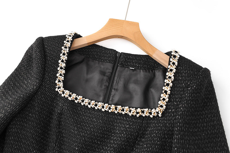 Square Neck Tailored Bandage Sheath