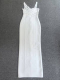 The Main Character White Halter Neck Bodycon