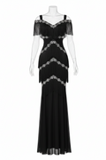 Blinding Brilliance — Full Crystal Bodycon Evening Gown
