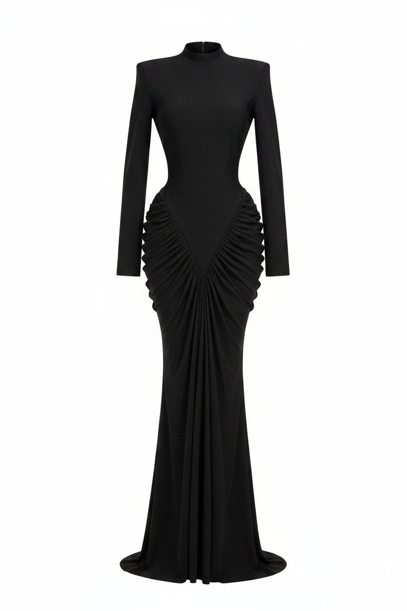 Vibrant Contrast-Stitch Bandage Bodycon