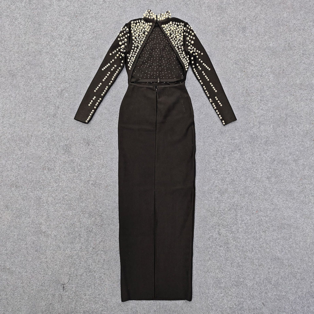 The Mrs. Crystal-Strap Bandage Gown