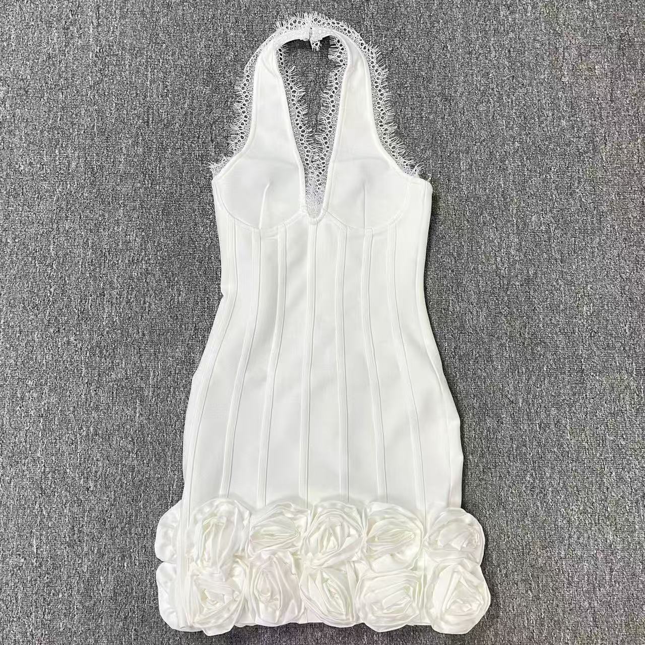 Sexy Halterneck Slim Floral